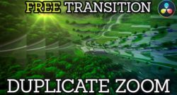 Free Duplicate Zoom Transition Preset for DaVinci Resolve 17